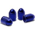 thumbnail image 1 of Bullet Dust Caps, Set Of 4 Fits Onto Car, Bike Or Motorbike Valves. (Blue), 1 of 4