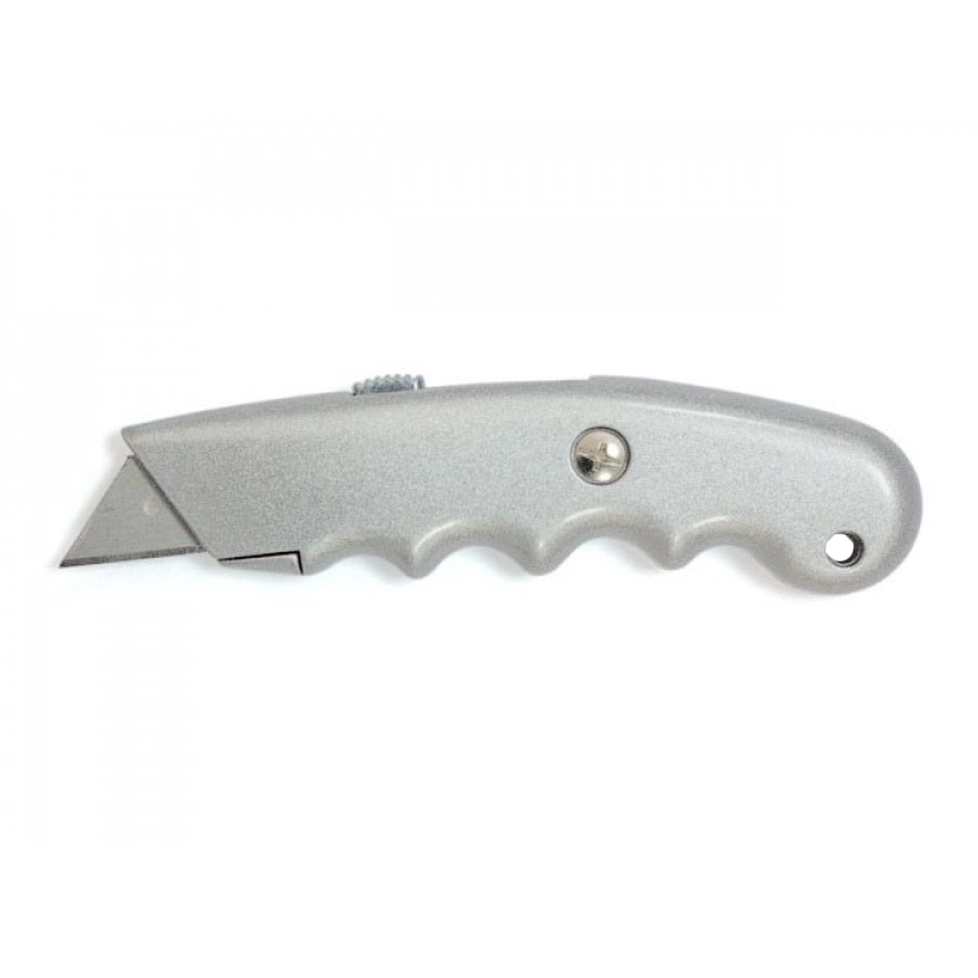 Wideskall 5-Pack Heavy Duty Contoured Handle Retractable Blade Utility Knife with 10 Razor Blades Metal Frame