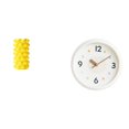 thumbnail image 1 of Jarrón de con flores y reloj de pared moderno, adorno decorativo de mesa con números para sala de estar, oficina, estudio., 1 of 8