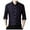 Navy, variant on XDZJLR Mens Shirts Fashion Casual Simplicity Korean Slim Striped Lapel Long Sleeve Shirts for Men