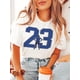 thumbnail image 1 of Athlete with number 23 women's comfit t-shirt Tee For Adult, Men, Women, Teen, Teenager, Adolescent, Youth, 1 of 8