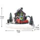 thumbnail image 1 of Couleur LED Lumières Noël, Petit Train Village Maison Paysage Lumineux, Neige Figuras Résine, Bureau Ornement, LED Lumières Village De Noël Zhivalor WLJ-1006, 1 of 4