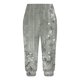 thumbnail image 4 of Mujeres Capri Pantalones Casual Suelto Largo Pantalones de Impresión con Corbata Elástica Cintura Y Bolsillos, 4 of 6