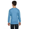 thumbnail image 3 of Gildan G540B Youth Heavy Cotton 100% Cotton Long Sleeve&nbsp;T-Shirt, Carolina Blue, XL, 3 of 4
