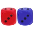 thumbnail image 1 of 2x Dados Punteados de Espuma Esponja 6cm para Jugar Zulema Juguete de dados de esponja, 1 of 8