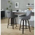 thumbnail image 5 of LumiSource Hannah 26" Fixed-Height Counter Stool - Set of 2, 5 of 10