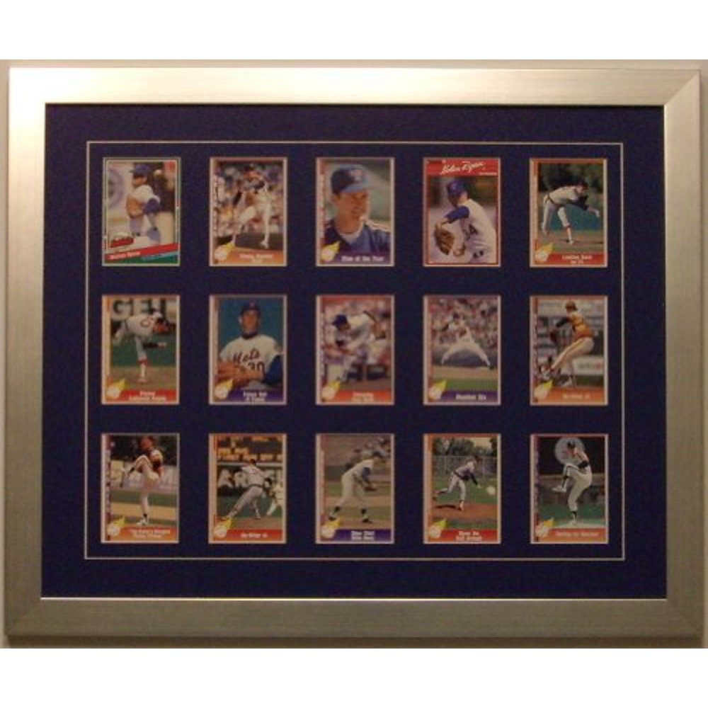 Trading Card Display Frame for 15 Standard Trading Cards Brushed