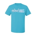 thumbnail image 2 of Mermaid Vibes Cute Shimmer | Mens Fashion Graphic T-Shirt, Light Turquoise, 3XL, 2 of 3