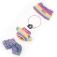 thumbnail image 4 of Ropa para muñecas Lububu de 17 cm (sin muñeca) para trajes de muñecas Lububu con accesorios Traje para Lububu Conjunto de vestir lindo y elegante Pantalones morados, 4 of 5