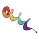 thumbnail image 3 of Colorful Rainbow Spiral Foldable Windmill Hanging Wind Spinner Sculpture Garden Decoration, 3 of 4
