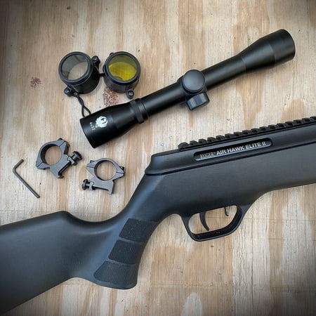 RUGER AIRHAWK ELITE II .177 PELLET BREAK BARREL AIR RIFLE BLACK SYNTHETIC STOCK