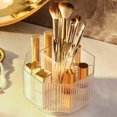 thumbnail image 4 of 360 Rotating Acrylic Makeup Brush Holder Cosmetic Display Case (Blue), 4 of 8