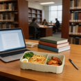 thumbnail image 5 of 1100ML Interchangeable Divider Bento Lunch Box with 2 and 3 Inserts and Cutlery, Portable Microwave Safe Food Container, Customizable Meal Prep Container with Removable Dividers, 5 of 6