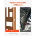 thumbnail image 4 of VEVOR Metal Privacy Screen 36" x 72" Outdoor Privacy Screens & Panels for Patio Brown, 4 of 9