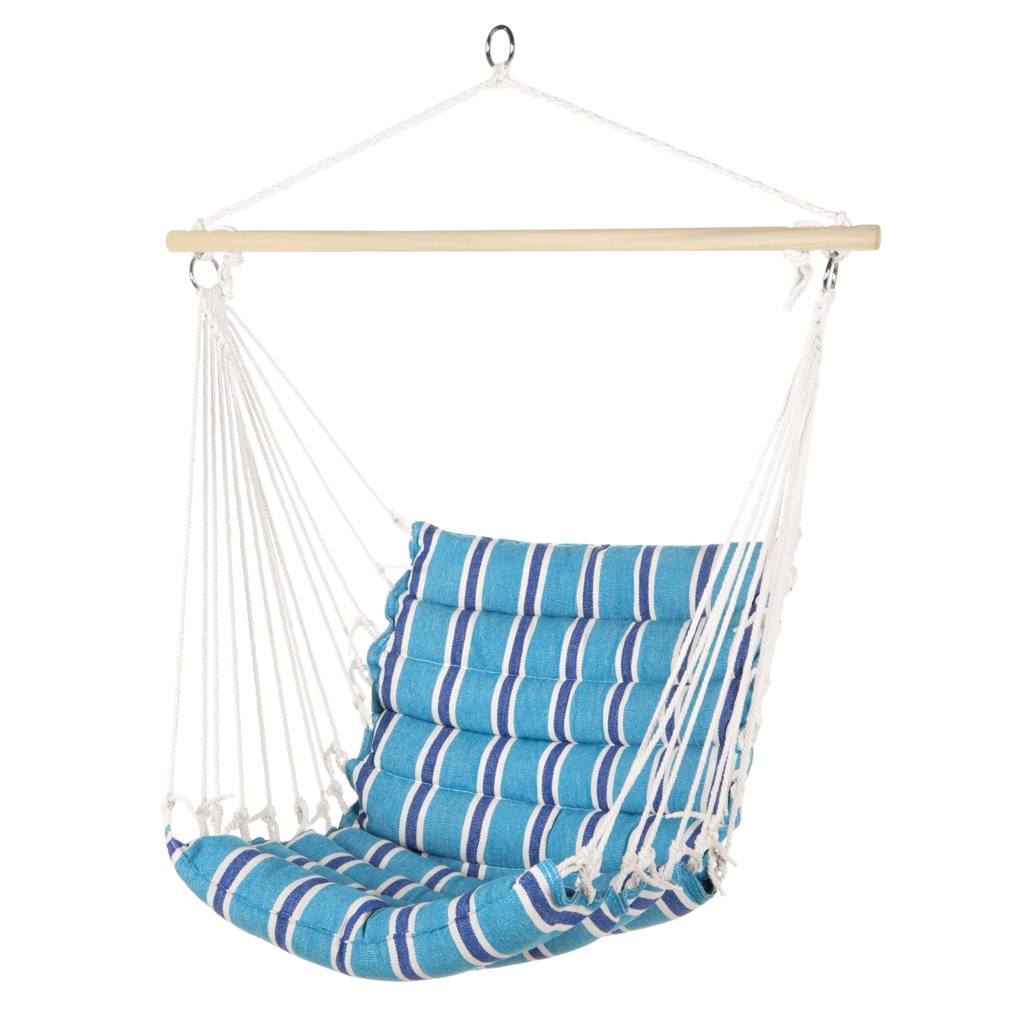 Best Choice Products Indoor Outdoor Padded Cotton Hammock Hanging Chair