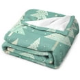 thumbnail image 3 of Midcentury Modern Christmas Trees Blanket Hello Winter Holiday Throw Blanket 30"x40" Soft Cozy Microfiber Throw Blanket for Couch Bed Sofa for Adults and Children Microfiber Holiday Blanket, 3 of 6