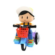 Frecoccialo Kids Educational Toys, 360 Degrees Rotating Cartoon Stunt Tricycle