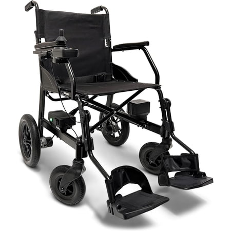Comfygo X-Lite Electric Wheelchair for Adults - All Terrain Ultra Lightweight Foldable Wheelchair, Powerful Motorized Power Wheelchairs, 5 Miles Range