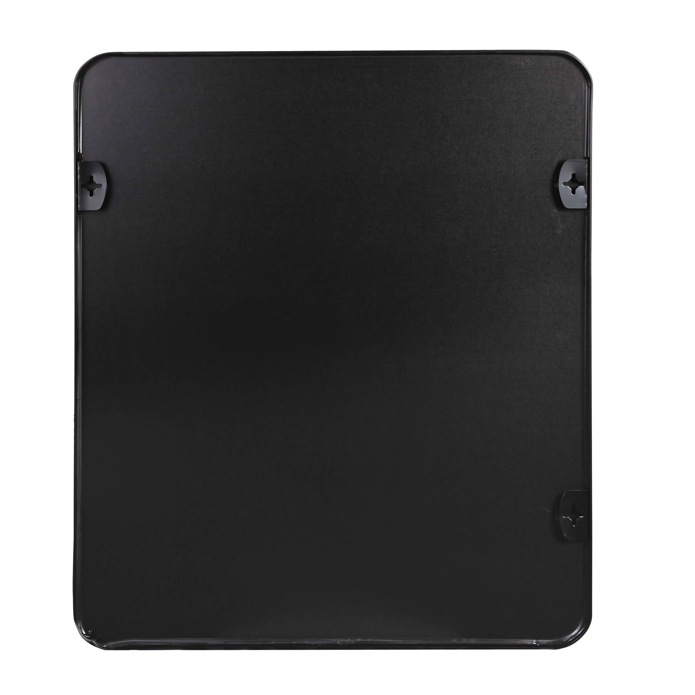 MAYEERTY 30"x36" Black Metal Framed Rectangular Bathroom Wall Mirror, for Bathroom Wall Decor