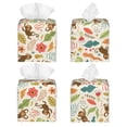 thumbnail image 2 of Lsque Monkeys in the Jungle Printed Tissue Box Cover Holder, Facial Paper Organizer Dispenser,Square with Bottom Belt, PVC Leather Decorative Organizer, 2 of 8