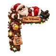 thumbnail image 2 of Christmas 2D Flat Santa Door Hanger, Playful Look That Brings Smiles to Family and Friends, Fits Nicely Into Festive Table Settings and Photo Backdrops and More for Years to Come, 2 of 5