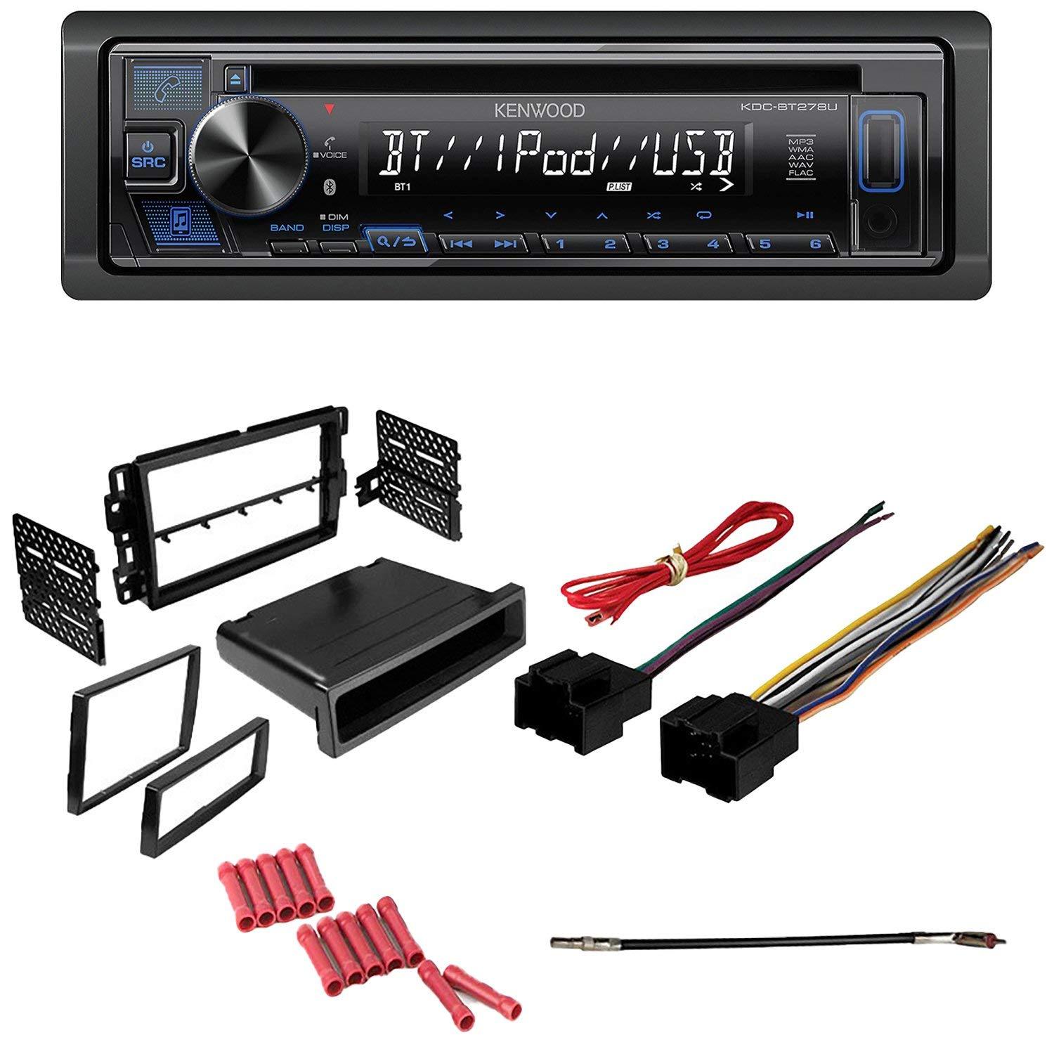 KIT8182 Kenwood Car Stereo with Bluetooth for 20082016 Chevrolet