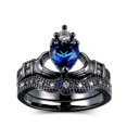 thumbnail image 1 of Nuevo Anillo con corona en forma de corazón de zafiro, 1 of 1