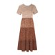 thumbnail image 5 of Vestido de Manga Corta para Mujeres Vestido de Verano de Cuello Redondo Impreso, Poliéster de Tamaño Verdadero Diario Y Vestido de Fiesta, 5 of 5