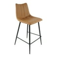 thumbnail image 2 of Moe's Home Collection Alibi Counter Stool Tan - Set Of Two Vegan Leather, 2 of 8