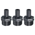thumbnail image 1 of Unique Bargains UPVC Barb Hose Fitting 16mm Barbed G1 Male Thread Pipe Connector Adapter Gray 3 Pack, 1 of 5