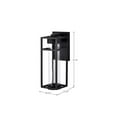 thumbnail image 5 of Nuvo Lighting Ledges 6W LED Medium Wall Lantern Matte Black with Clear Seeded Glass, 5 of 7