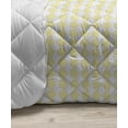 thumbnail image 3 of Abstract Down Alternative Comforter, Print of Energetic Tone Geometric Shapes Contemporary Vibes, Microfiber Quilt for All Season, 5 Sizes, Pastel Yellow Pale Grey, by Ambesonne, 3 of 3