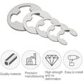thumbnail image 5 of Internal Circlips, Internal Circlips Ring, E Clip Ring, Stainless Steel E-Clip Circlip Set, 120 Pack E-Clip Retaining Rings - Steel - 10 Sizes - Internal Snap Button, 5 of 5