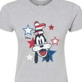 thumbnail image 3 of Disney - Americana Goofy - Juniors Fitted Graphic T-Shirt, 3 of 5