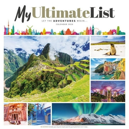 2026 My Ultimate List Wall Calendar, (Paperback)