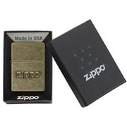 Zippo Stamped Antique Brass Pocket Lighter