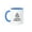Blue/White, variant on 3drose, Keep Calm and Let Daxton Handle It - Funny Personal Name, 15oz Mug