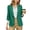 #145-Green, variant on Womens Casual Blazers Open Front 3/4 Sleeve Work Office Suit Jackets Blazer