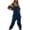 Blue, variant on Overalls for Women Loose Fit Fuzzy Sherpa Lined Warm Winter Jumpsuits Adjustable Strap Fleece Overalls with Pockets Army Green S