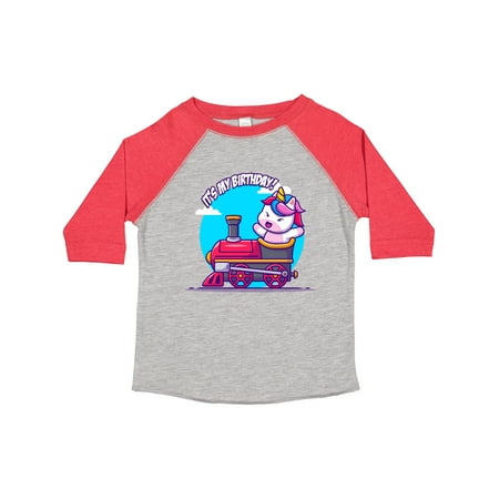 

Inktastic Unicorn Birthday Train Gift Toddler Boy or Toddler Girl T-Shirt
