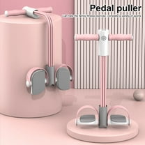 Yanerim Pedal Resistance Band with Digital Counter Multifunction Tension Rope 4-Tube Elastic Yoga Pedal Puller Body Stretching Trainer Home Gym Workout Equipment