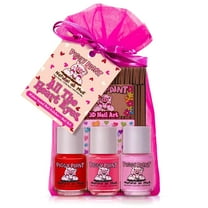 Piggy Paint All the Heart Eyes Gift Set, 3 Nail Polish & Valentines Nail Art