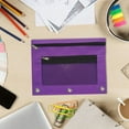 thumbnail image 1 of WIZUTIZ Three-hole Pencil Case Zipper Transparent PVC Document Storage Bag Detachable Folder Large Capacity Pencil Case Apartment Essentials Reusable, 1 of 5