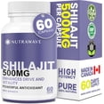 thumbnail image 1 of Nutrawave Shilajit 500 mg – 50% Fulvic Acid, Trace Mineral Complex, Energy & Vitality Support, 60 Vegan Capsules, Non-GMO, Gluten-Free, 1 of 12