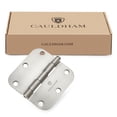thumbnail image 6 of Cauldham (24 Pack) Heavy-Duty 3-1/2" Interior Door Hinges with 5/8" Radius Corners - Satin Nickel, 6 of 7