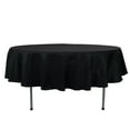 thumbnail image 3 of BalsaCircle 90" Round Premium Polyester Tablecloth Wedding Table Linens Black, 3 of 8