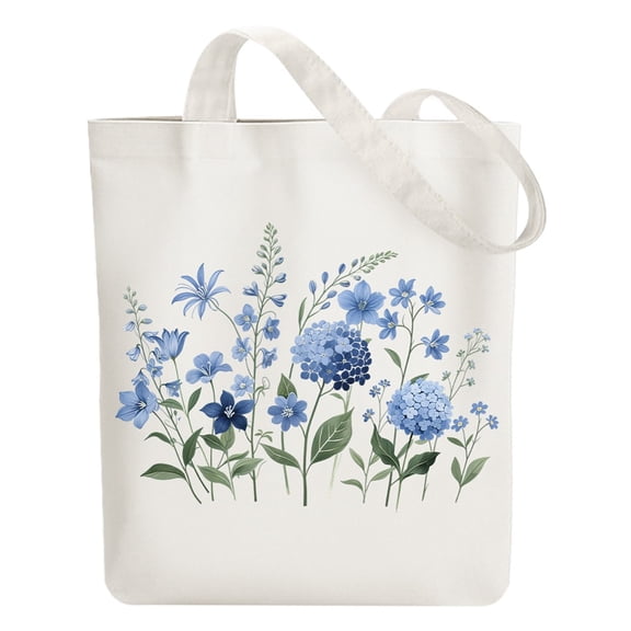Canvas Tote Bag Reusable Cotton Bag for Women Large 14.96"x 15.74" Cloth Shoulder Bags with Zipper Pockets1 pc