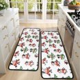 thumbnail image 4 of Kitchen Rugs Sets Of 2,White Cow Scarf Bow Pattern Anti Fatigue Kitchen Mat Rugs Non Slip Washable,Decorative Kitchen Floor Mats for Kitchen,Sink,Laundry,17"x47"+17"x47", 4 of 5