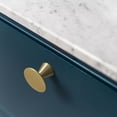 thumbnail image 3 of Goo-Ki Light Brushed Brass Cabinet Drawer Knobs, Zinc Alloy 1.8" Dia Cabinet Handles Hardware for Dresser,Wardrobe,Cupboard, 6 Pack, 3 of 7