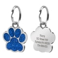 thumbnail image 4 of Cheapark Personalized Pet ID Tag Alloy Metal Glitter Blank Dog Tag Engravable Pendant Pet Identification Accessory, 4 of 6